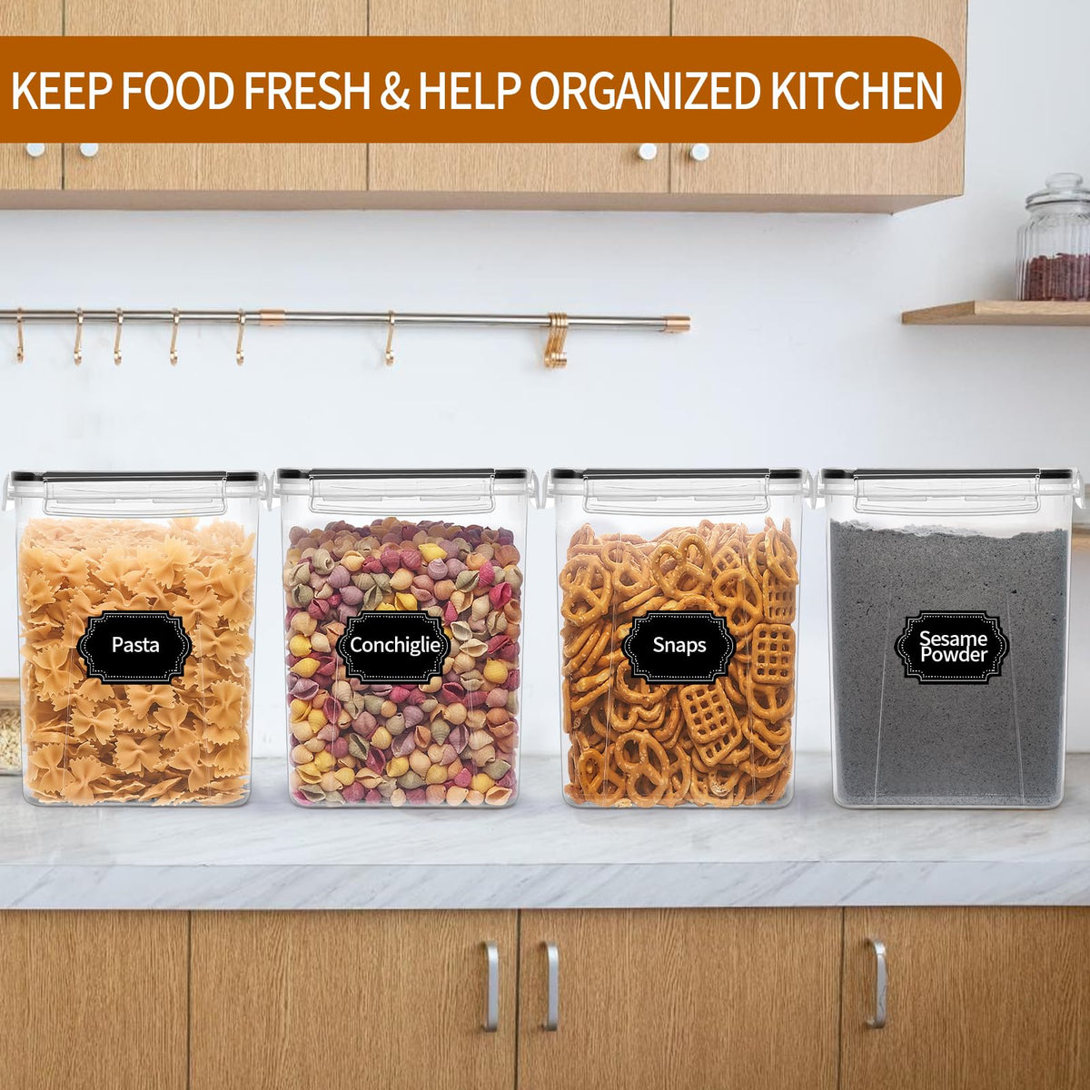 Ideal 5.2L containers for flour sugar rice and cereals