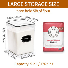 Silicone sealing strip and locking lids keep foods fresh