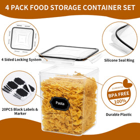 Stackable design saves space on counters and shelves