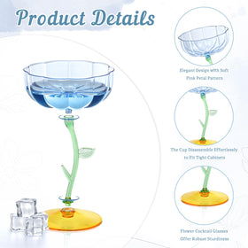 HKSZEH durable plastic martini glass resists breakage during lively parties