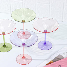 HKSZEH high-clarity plastic martini glasses offer durability for events.