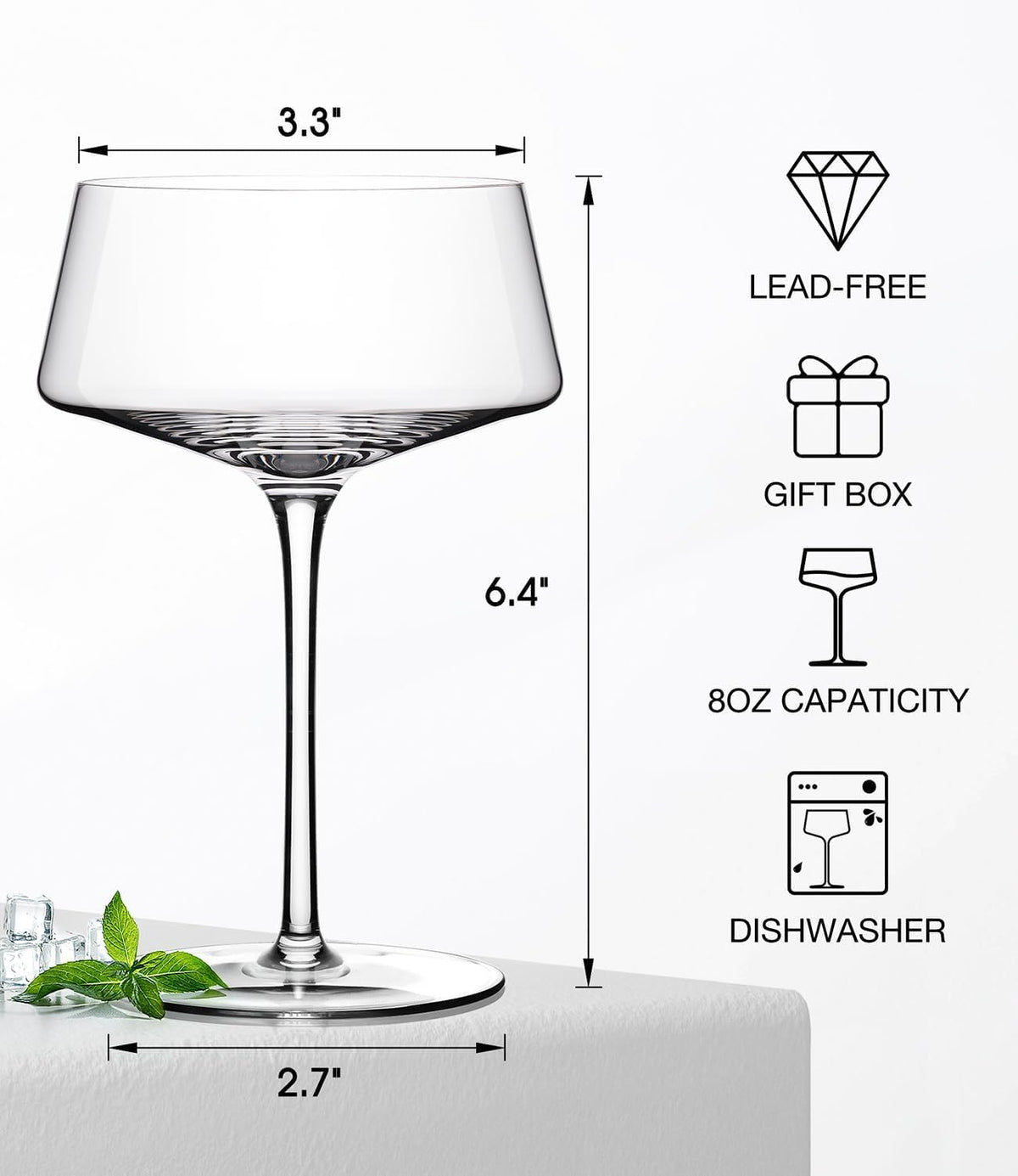 Hlukana lead-free ultra-clarity glass for stylish, safe toasts.