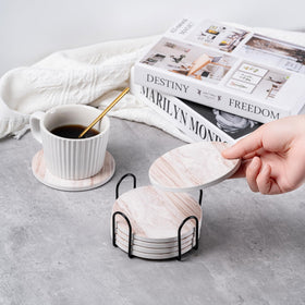 Hoewina coasters shown on a dining table for daily use