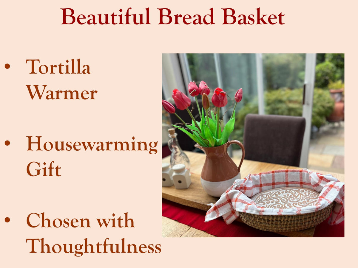 HofArtisan roti-style bread holder for table warmth