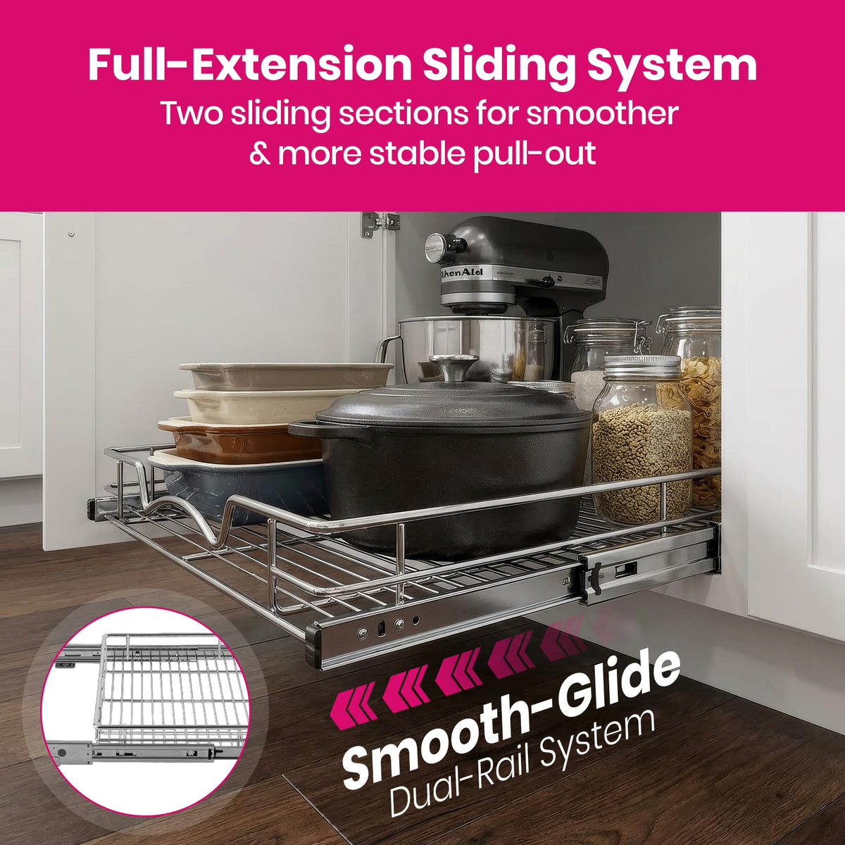 HOLDN’ STORAGE cabinet opening fit demonstrates compatibility with 15-1/4 inch openings.