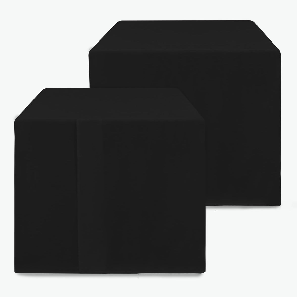 HolidayIdeas 2-pack square fitted table covers for 34x34 tables, clean and stylish.