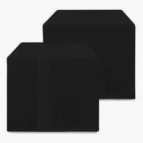 HolidayIdeas 2-pack square fitted table covers for 34x34 tables, clean and stylish.