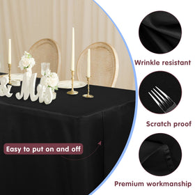 HolidayIdeas 2-pack tablecloths offer quick setup and consistent coverage for events