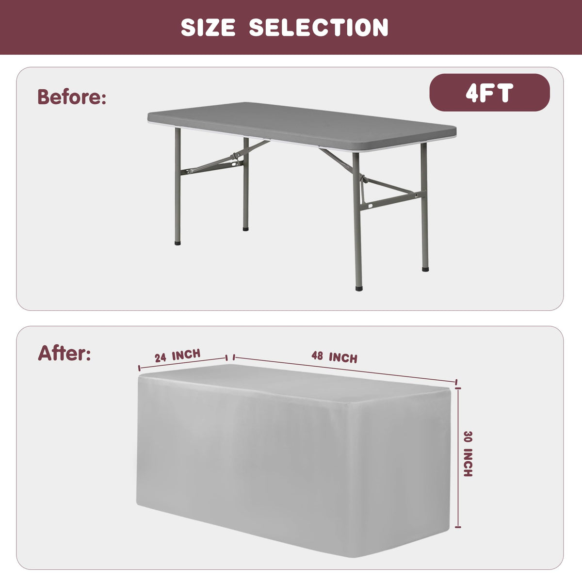 HolidayIdeas tablecloths are machine washable in cold water for easy care.