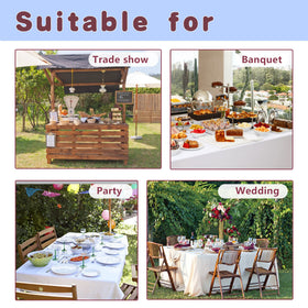 HolidayIdeas fits 72x30 banquet table for a polished presentation