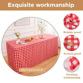 HolidayIdeas under-table concealment hides legs and cords for a neat setup.