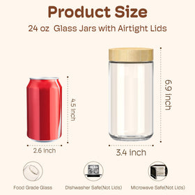 HomArtist 24oz yogurt jar with bamboo lid keeps snacks fresh and organized.