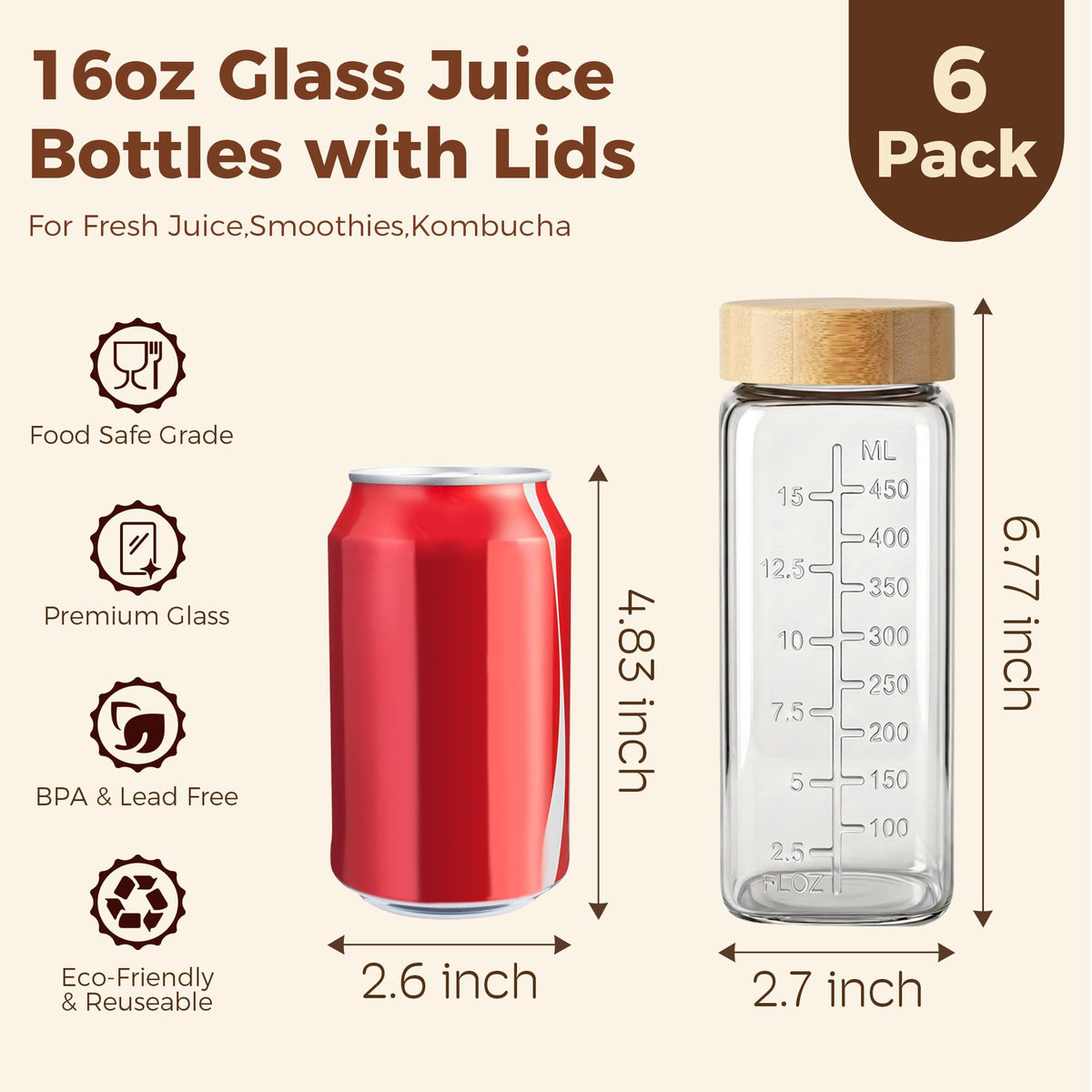 HomArtist bamboo lid airtight keeps beverages fresh and leak free