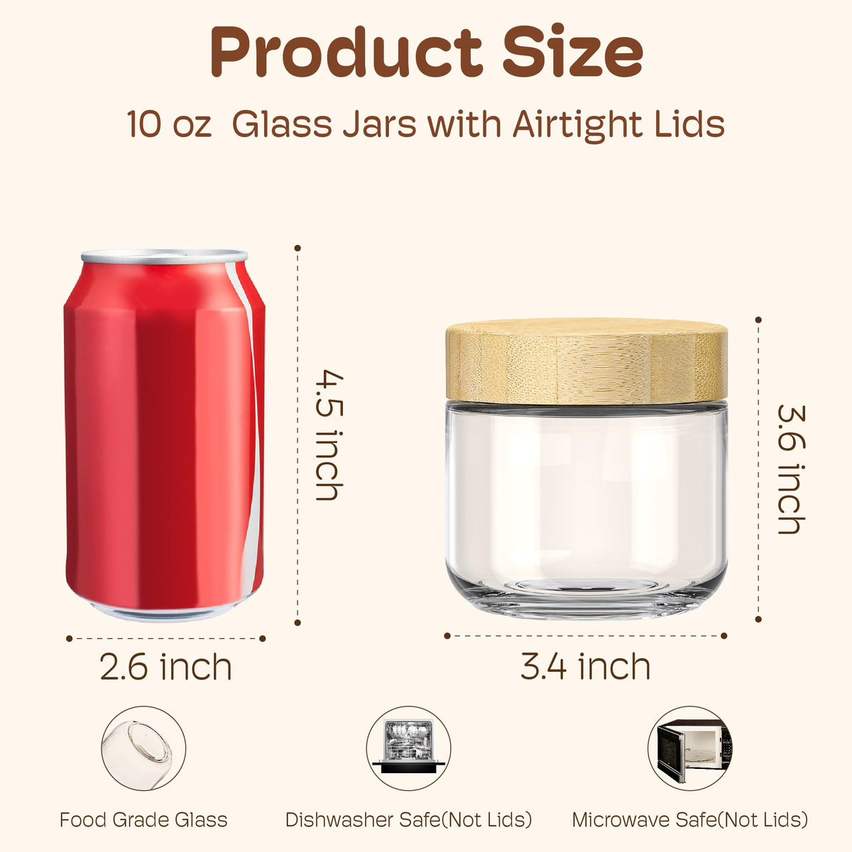 HomArtist bamboo lids with silicone seal for airtight storage