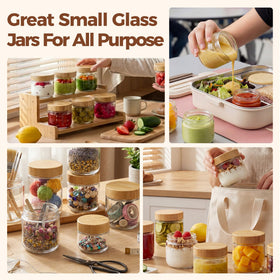 HomArtist BPA-free glass jars support reusable, eco-friendly meal prep.