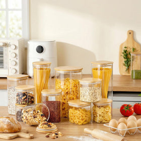 HomArtist clear glass design lets you check contents at a glance.