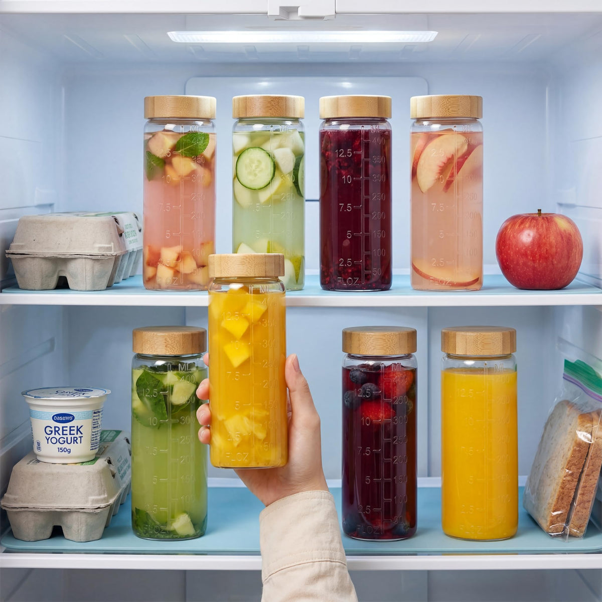 HomArtist dishwasher-safe glass jars ease washing and maintenance.