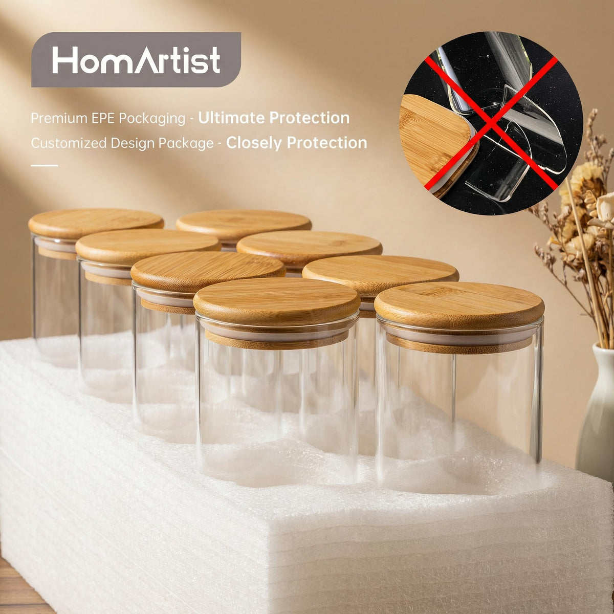 HomArtist packaged set ready for organized kitchen storage