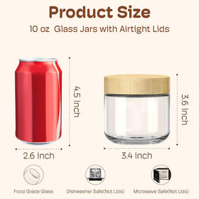 HomArtist wide-mouth glass jar for easy filling, yogurt, oats, or salads.