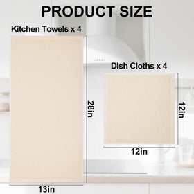 Homaxy cotton dishcloth absorbs spills and dries dishes efficiently.