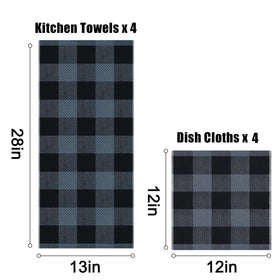 Homaxy cotton dishcloth soft and gentle on delicate cookware