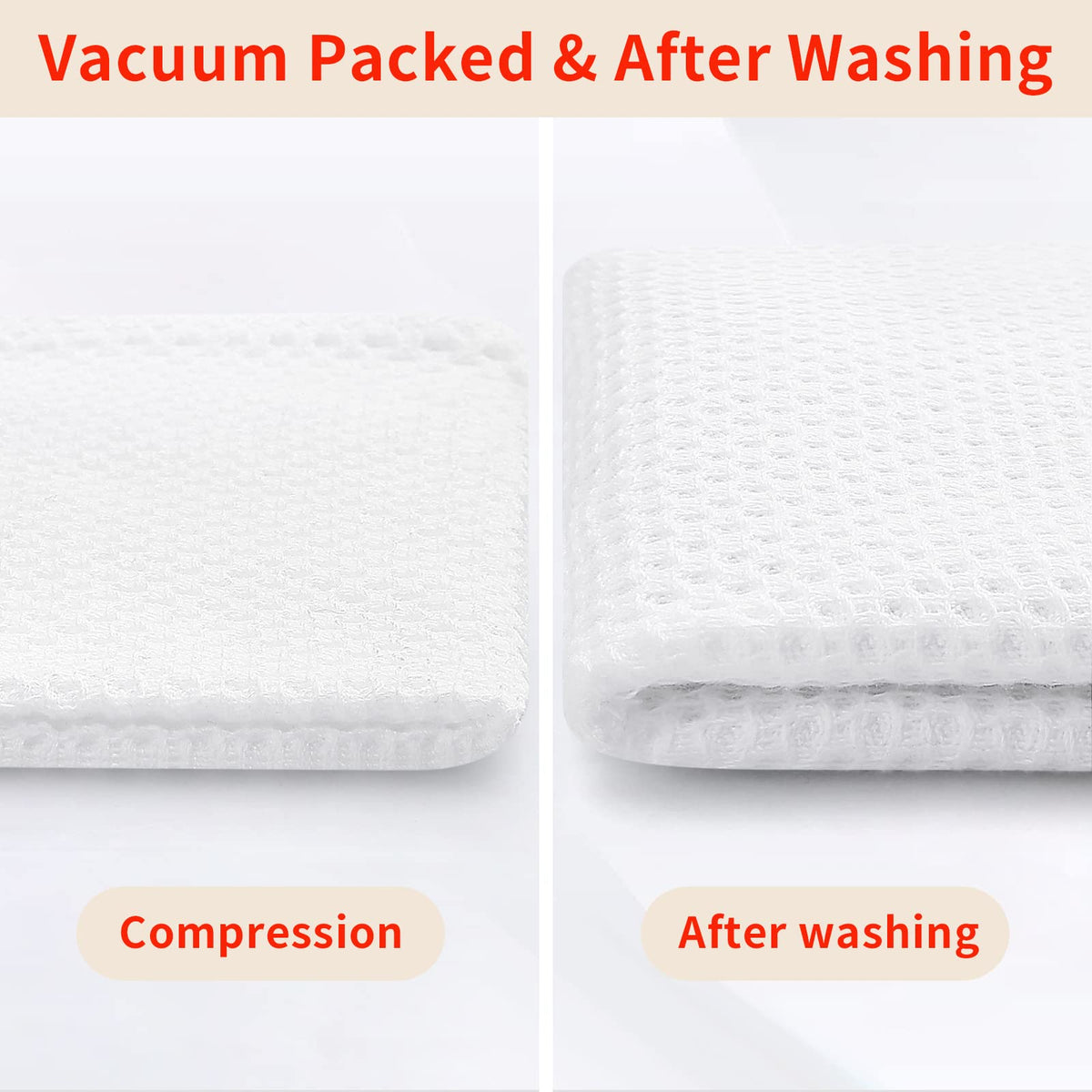 Homaxy white towels on a countertop showing versatile cleaning support