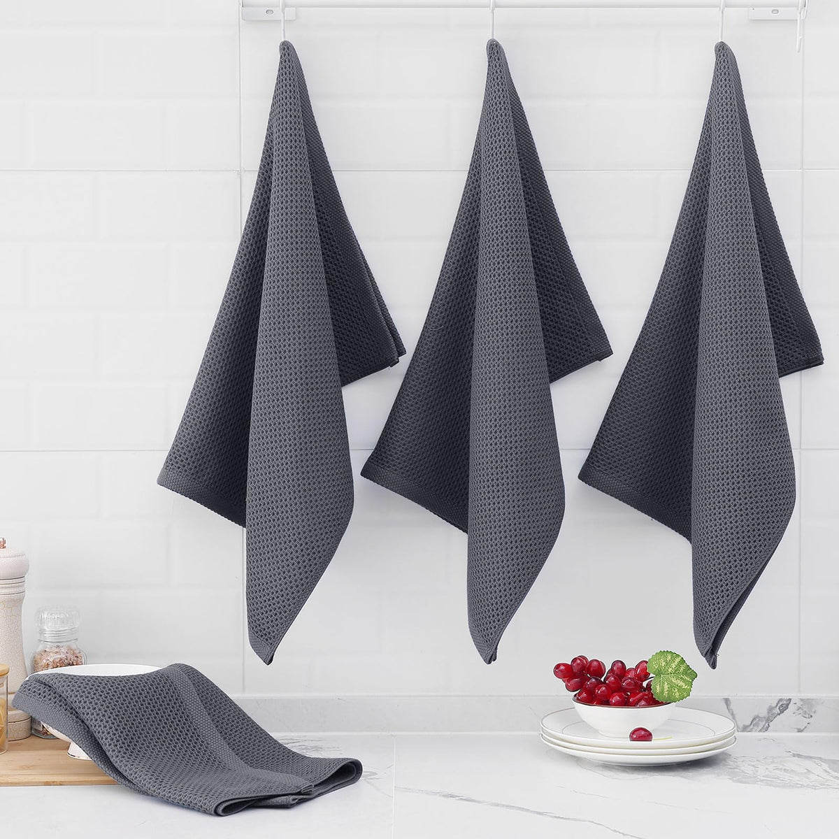Homaxy dish towel safe for delicate cookware and non-stick surfaces