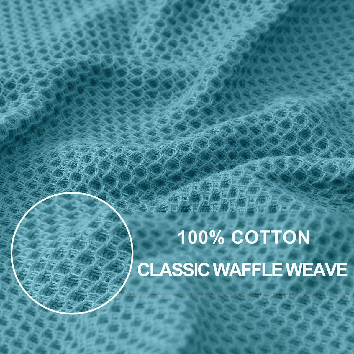 Homaxy dishcloth waffle weave texture detail demonstrates quick-dry performance for busy kitchens.