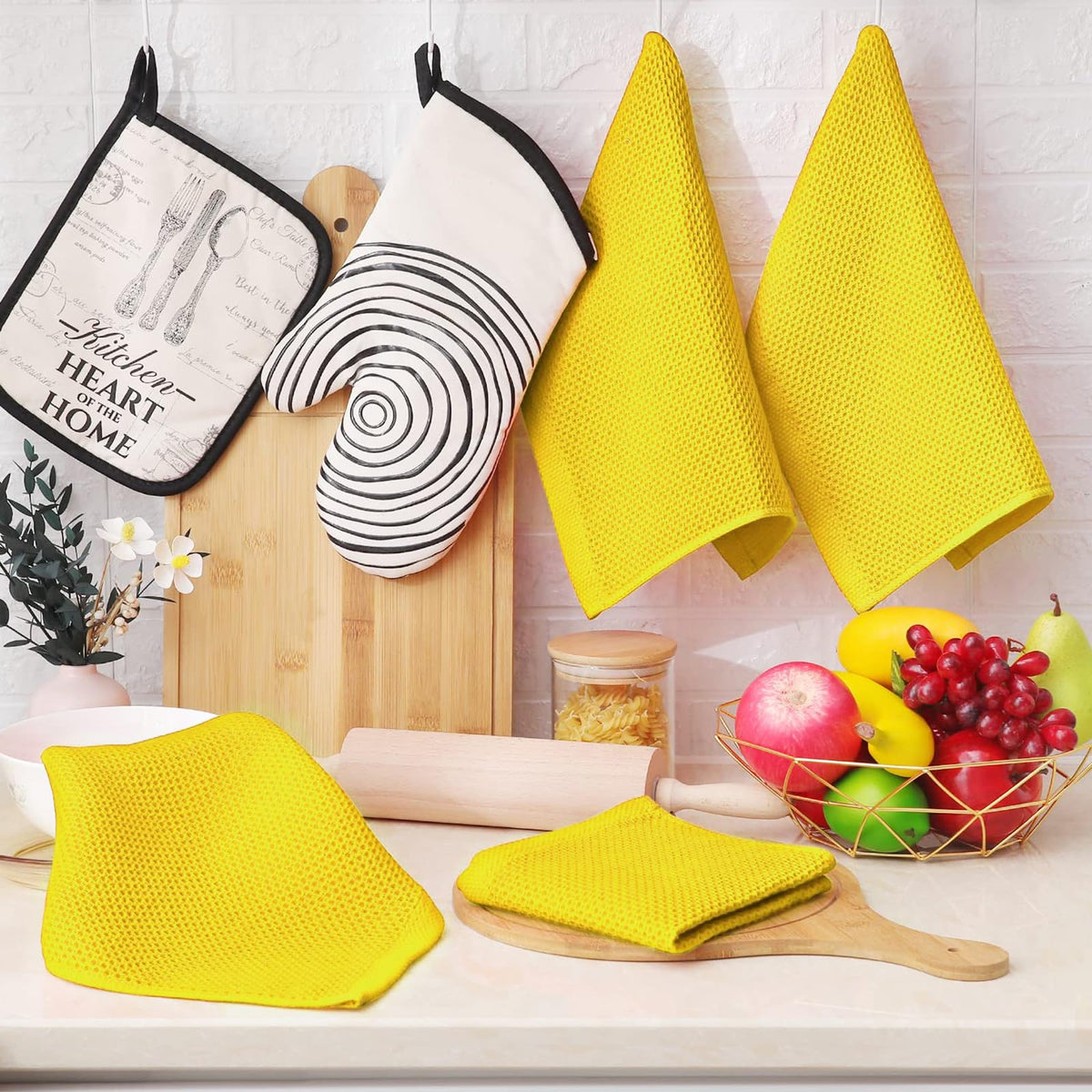 Homaxy easy-care dishcloths stay fresh with cold-wash, low-heat drying