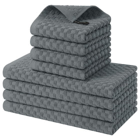 Homaxy kitchen towels with a pineapple-grid pattern, soft and highly absorbent for daily tasks.