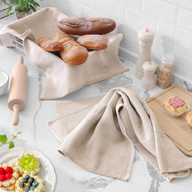 Homaxy soft cotton towels in Grey for a modern kitchen