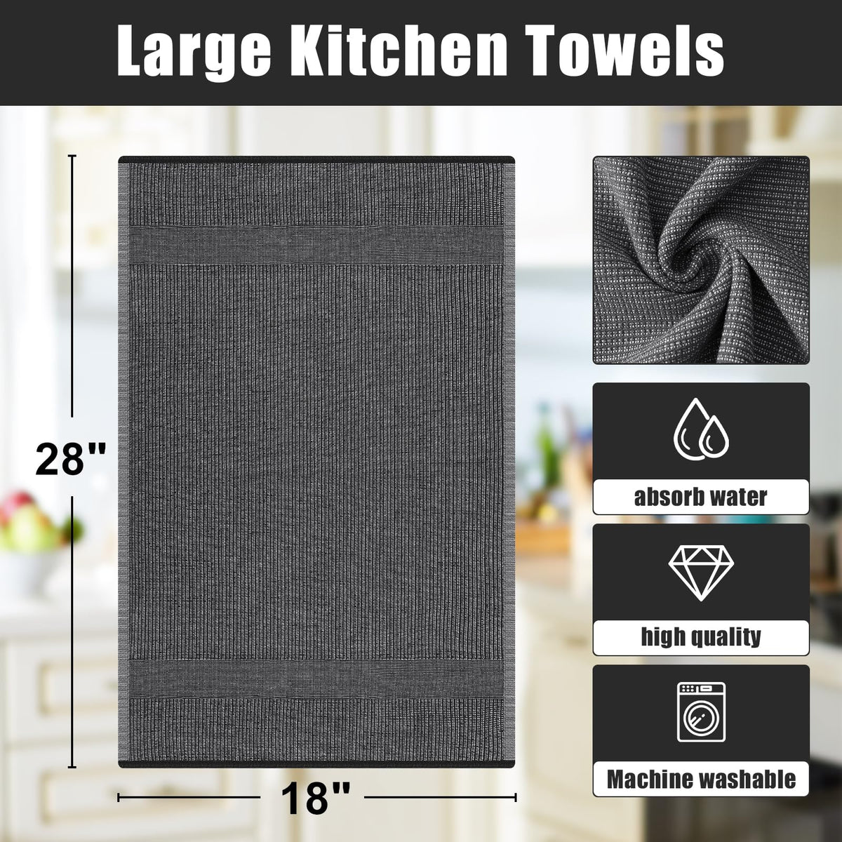 Homaxy six-pack towels keep spares ready for everyday use