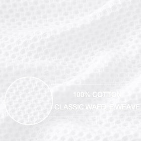 Homaxy waffle weave towels showing absorbency and quick-dry performance