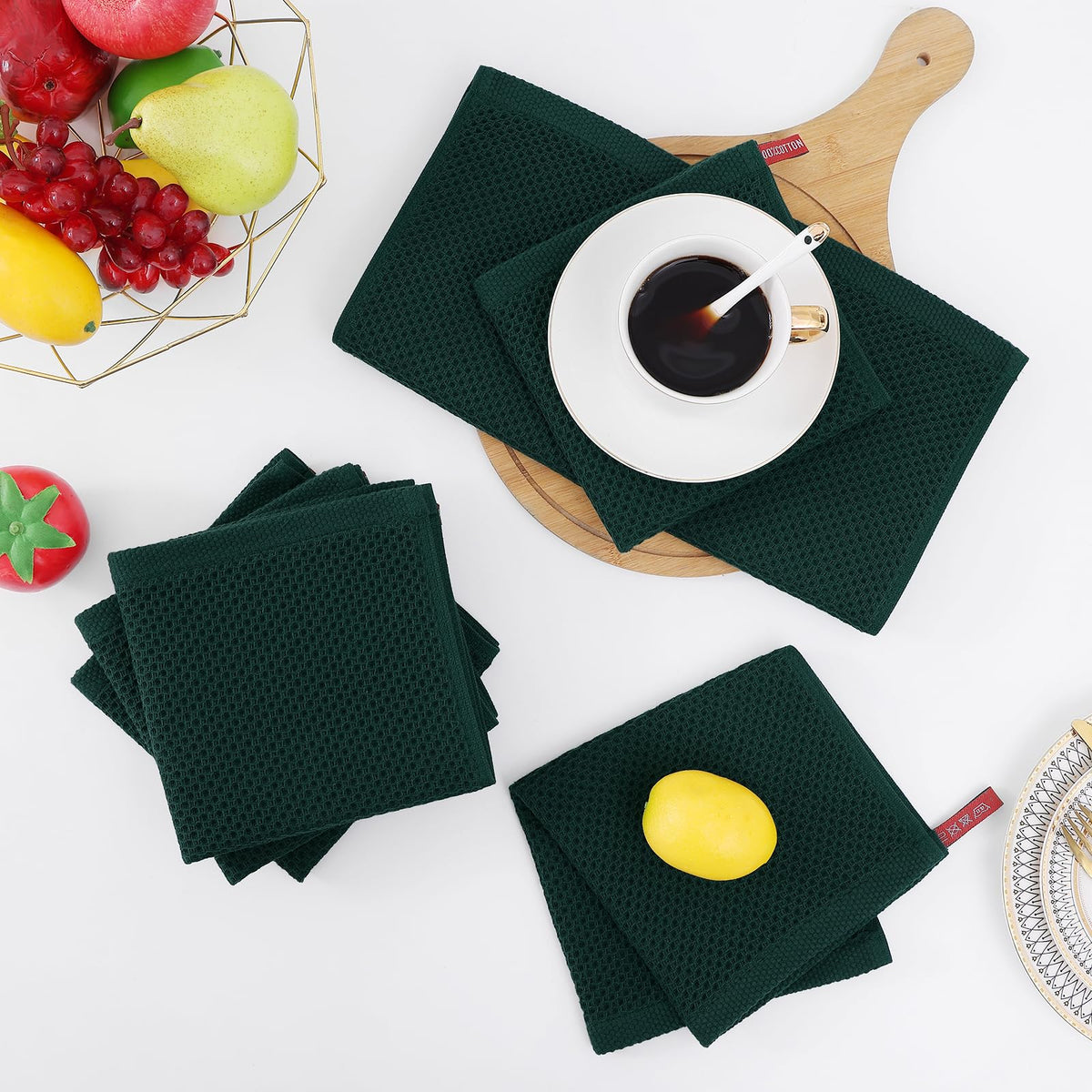 Homaxy soft, lint-free towels safe for delicate cookware and plates
