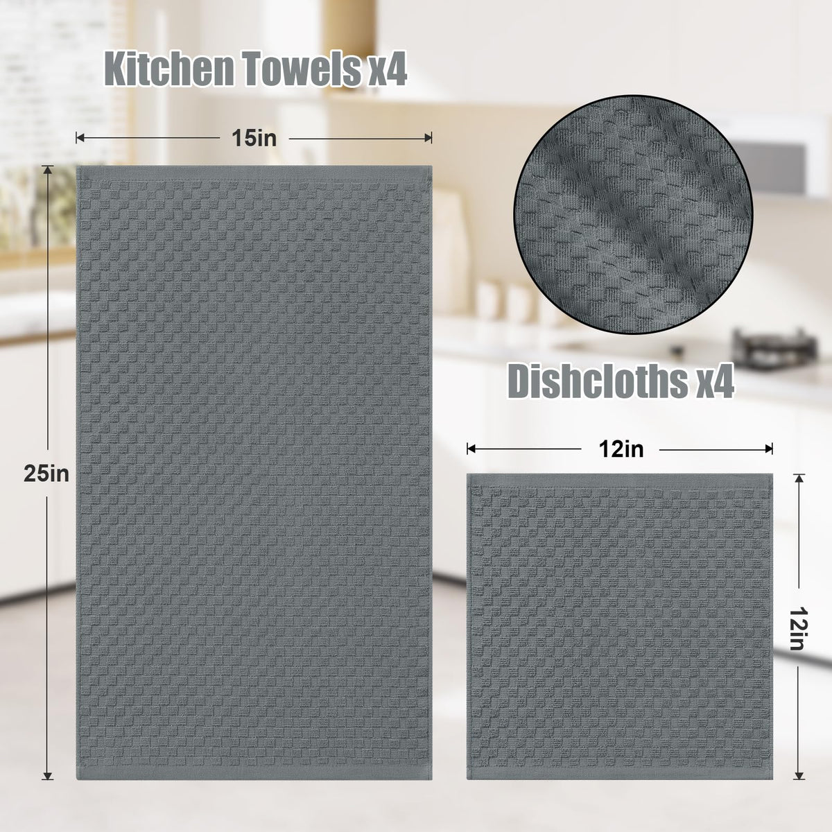 Homaxy towels feature hanging loops for easy storage and fast drying after use.