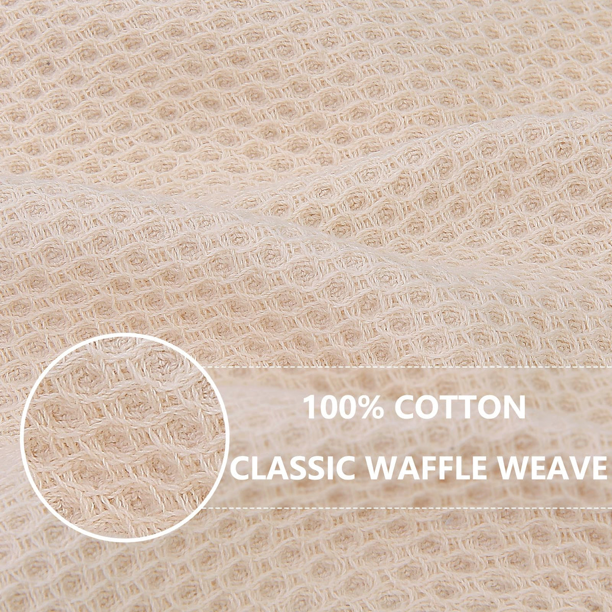Close-up of waffle weave texture on Homaxy dishcloths.