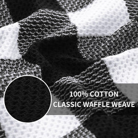 Homaxy waffle weave close-up shows durable honeycomb texture.