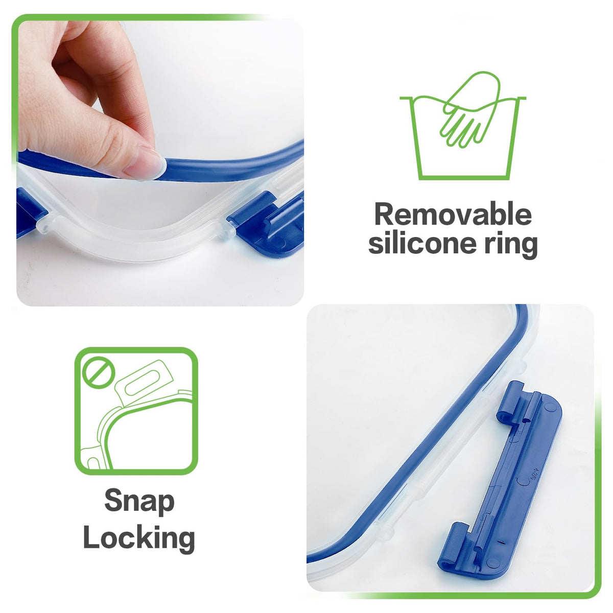 HOMBERKING three-compartment glass container helps portion meals.