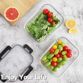 Homberking containers from freezer to oven use, with lids removed during heating.