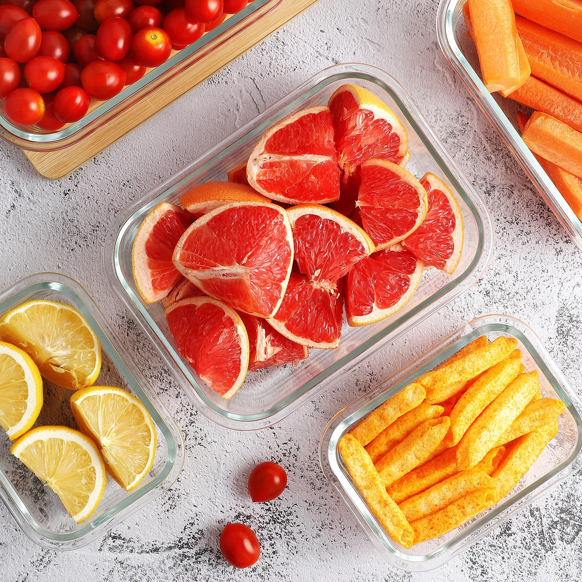 HOMBERKING stackable design saves pantry and fridge space