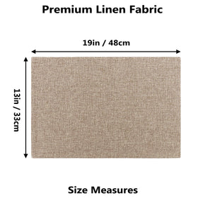 Home Brilliant cotton linen placemats machine washable for easy care.