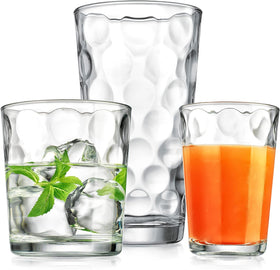 Home Essentials Galaxy glass inner lens detail adds subtle elegance to table settings.