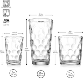 Home Essentials Galaxy 7oz juice glass, ideal for kids’ juice and small pours.