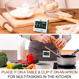 HOME MOST timer big digits deliver easy readability during cooking or studying.