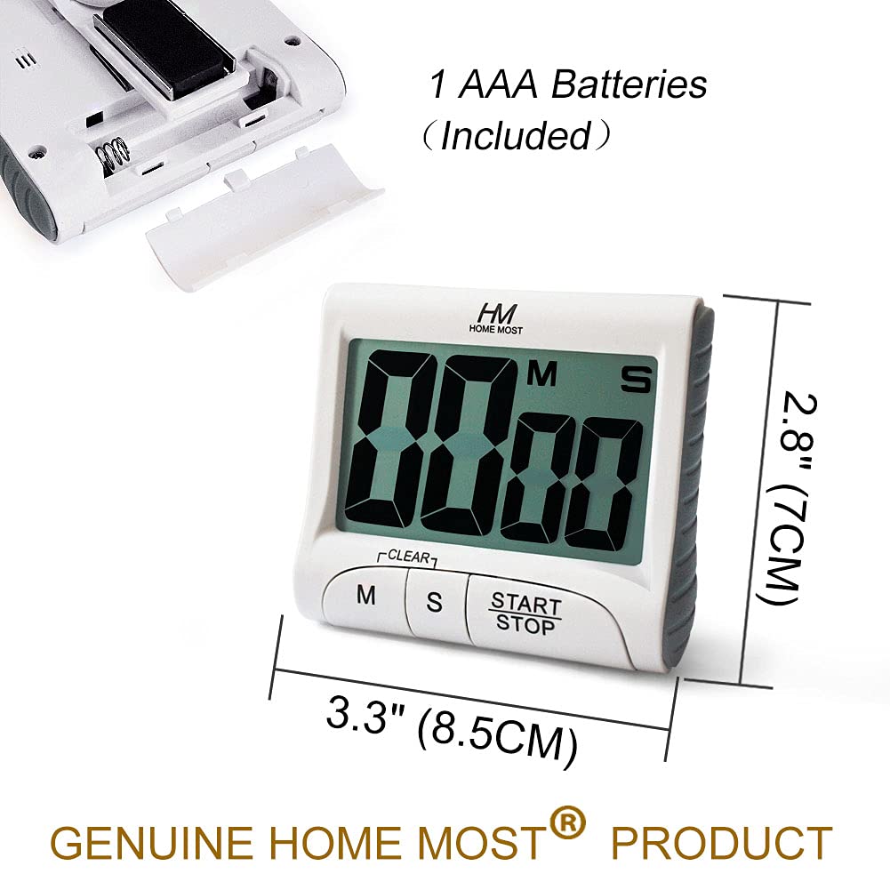 HOME MOST timer loud alarm helps signal ends of tasks clearly.