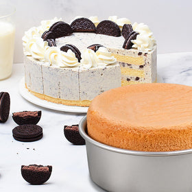 HomeMall durable aluminum construction resists warping for reliable baking results.