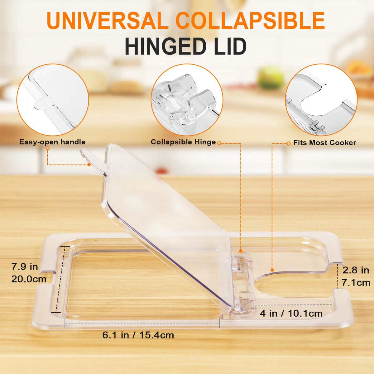 HOMEMOTE BPA-free polycarbonate construction highlights safe cooking