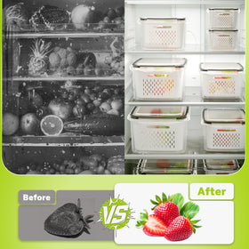 HOMETALL airtight seal and locking clips preserve freshness