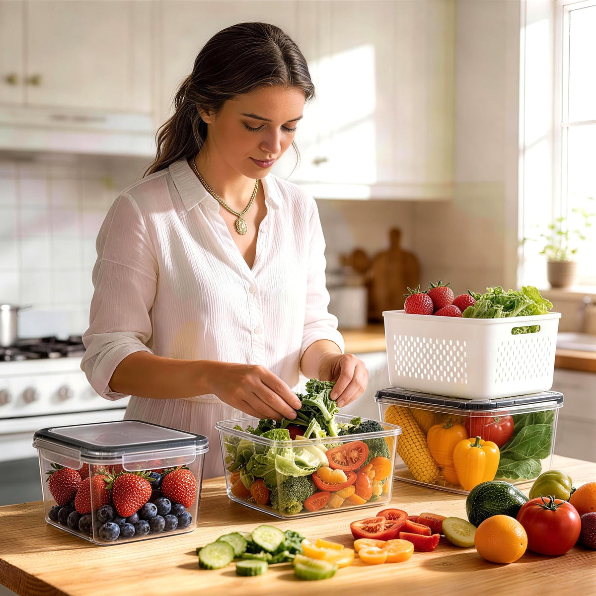 HOMETALL note: lids not included with containers
