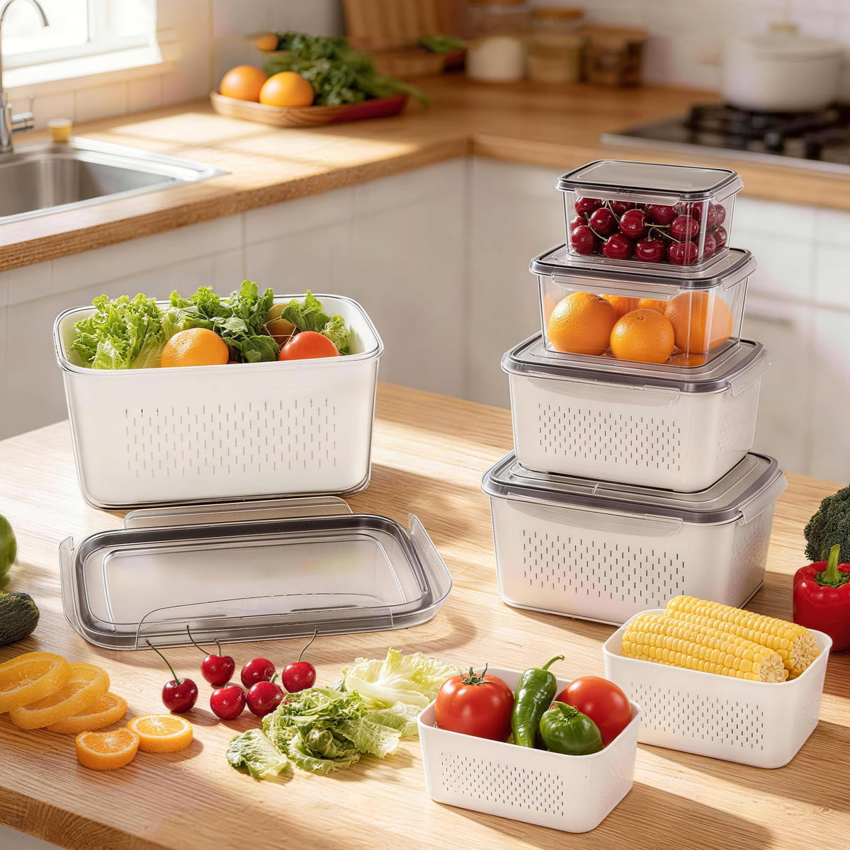 HOMETALL microwave-safe and dishwasher-safe containers for daily use